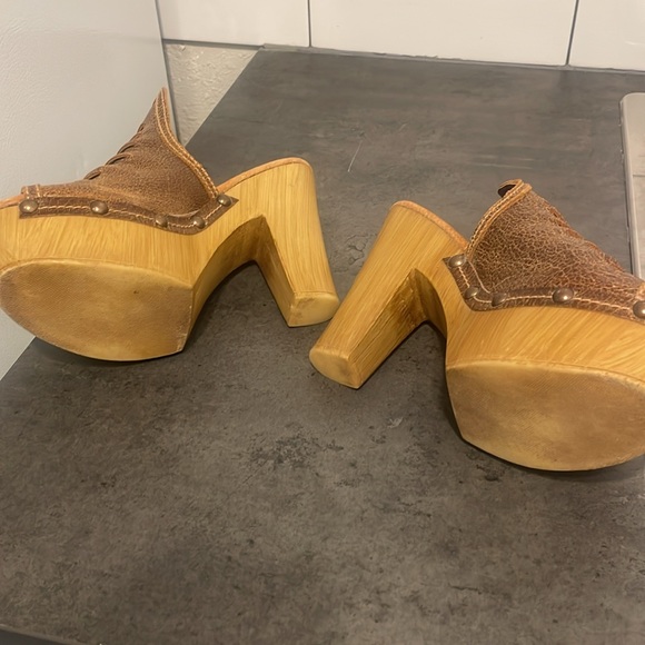 Sbicca Vintage Collection wooden platforms size 8 - Picture 3 of 7
